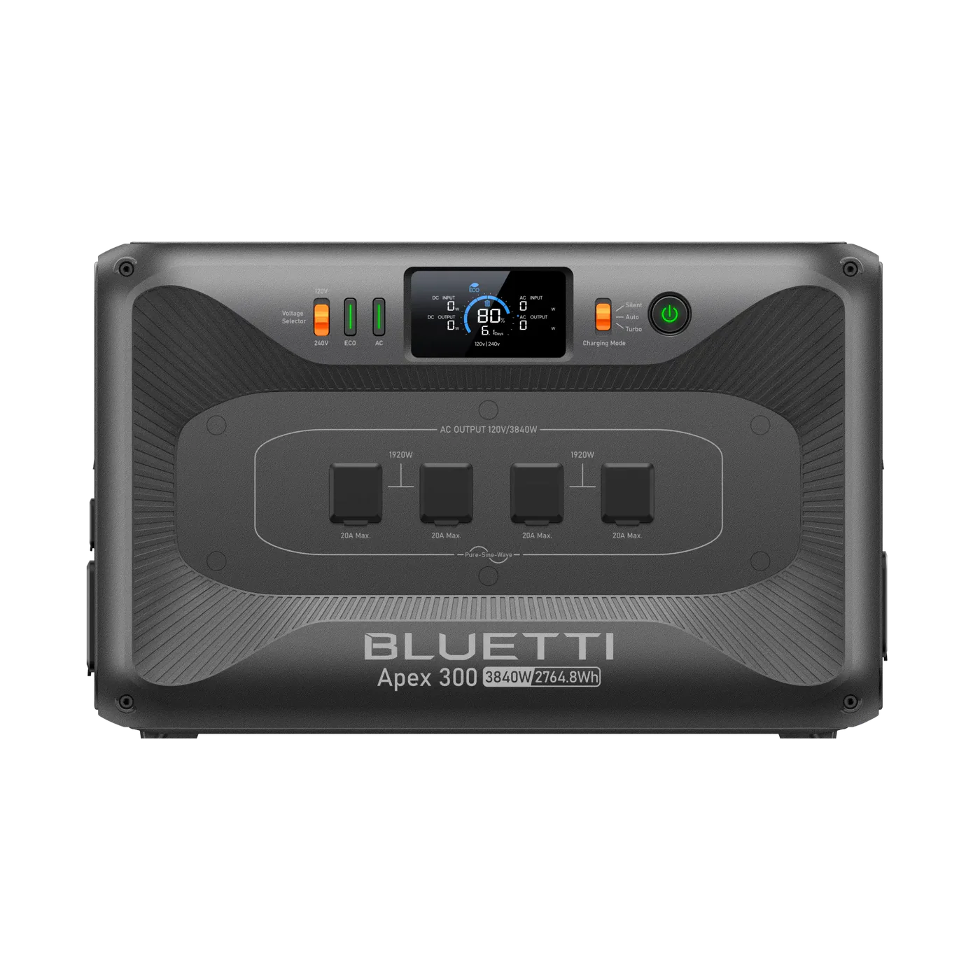 Bluetti power station on a white background