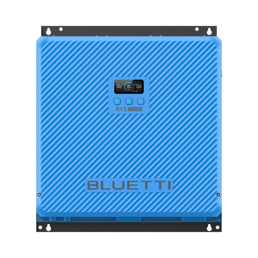 Blue power station with 'Bluetti' branding on a white background