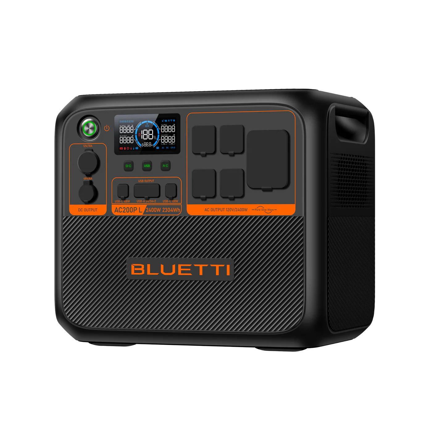 Bluetti power station on a white background