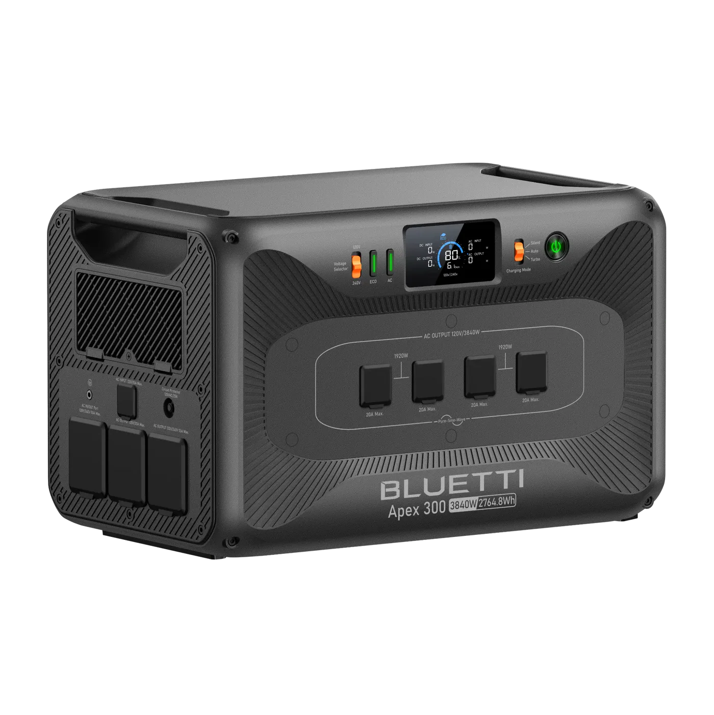 Bluetti power station on a white background