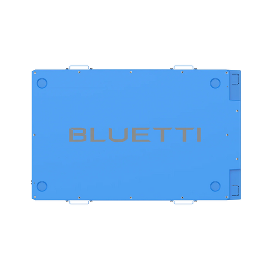 Blue battery pack with 'Bluetti' branding on a white background
