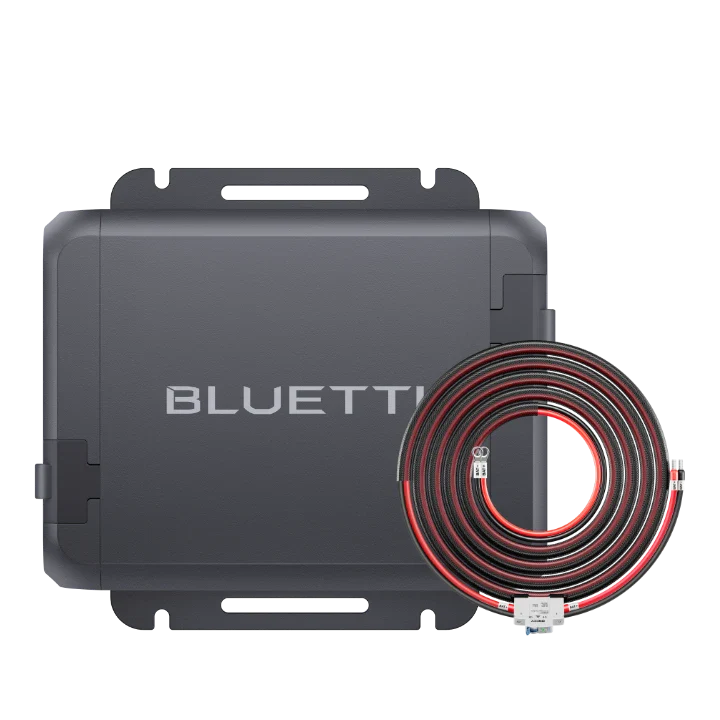 Bluetti power station component with cable on a white background