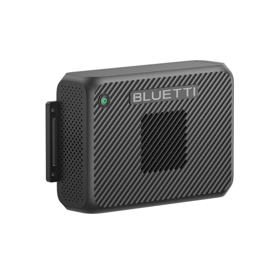 Black BLUETTI device on a white background